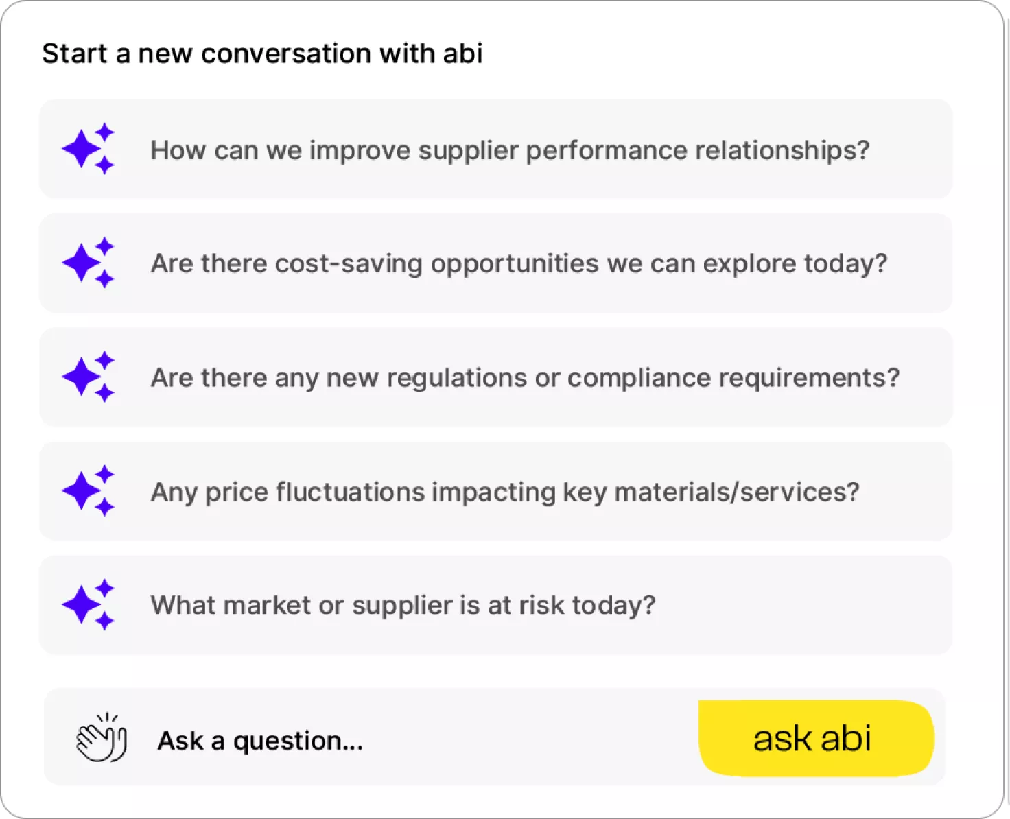 Chat with abi AI